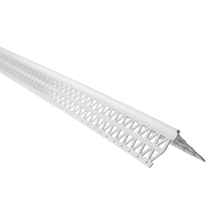 6mm PVC Angle Bead x 2.5mtr WHITE