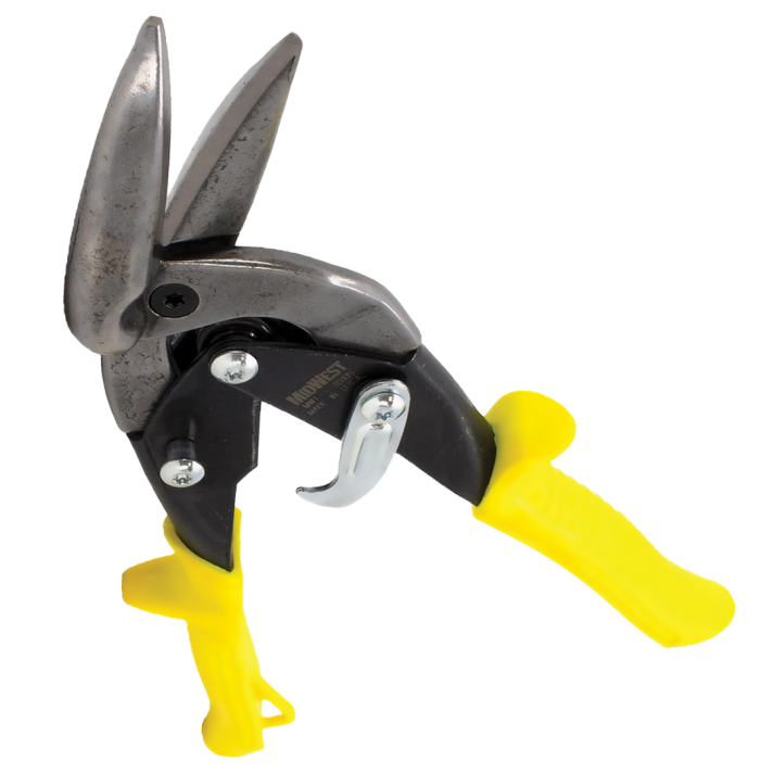 Yellow Compound Aviation Snips Straight Cut 250mm
