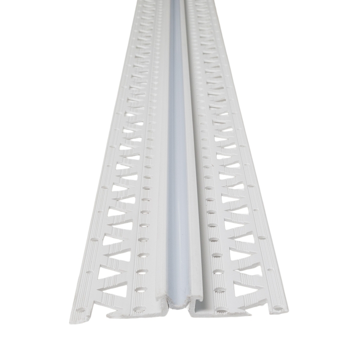 6mm PVC Movement Joint x 2.5mtr WHITE